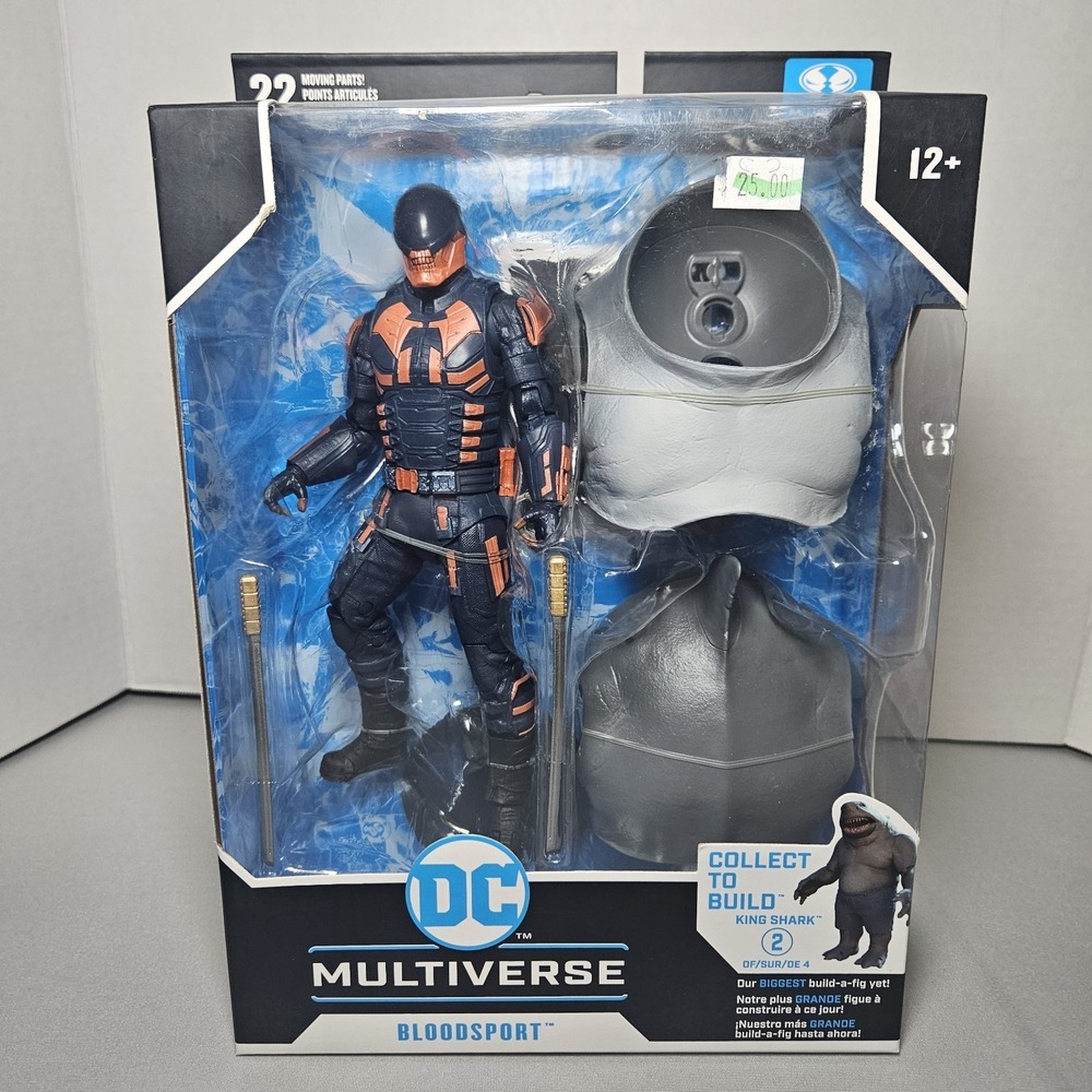 DC‎ MULTIVERSE McFarlane Toys Suicide Squad Bloodsport BAF King Shark SEALED